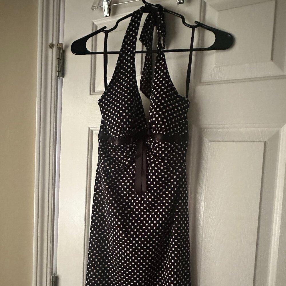 Love Tease Halter Style Polka Dot Women's Dress